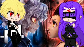 Personagens de Fate Saty Night reagindo ao rap Gon vs Neferpitou M4rkin [upl. by Vareck]