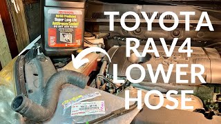 Toyota RAV4 Lower Radiator Hose ReplacementCoolant Change 20062012 [upl. by Acinoed]