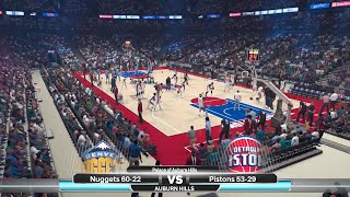 NBA 2K24Eras Sim2013 NBA Finals Game 41 Denver Nuggets at 1 Detroit Pistons CPU vs CPU [upl. by Sharron]