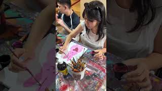 Paint solo or with friends or turn it into a messy masterpiece competition Art dubai [upl. by Ekusoyr634]