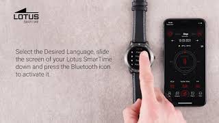 Smartwatch Lotus SmarTime  How to connect your Lotus SmarTime English [upl. by Kaufman]