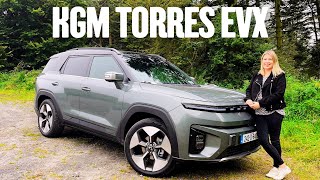 KGM Torres EVX 2024 Review  New electric SUV  Changing Lanes TV [upl. by Kotta]