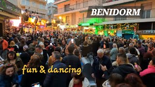 Fun amp Dancing in Benidorm Spain 🇪🇸 4K [upl. by Annoik]