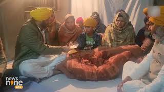 Punjab CM Bhagwant Mann Hands Over A Cheque Of Rs 1 Crore To Family Of Martyred Soldier Jaspal Singh [upl. by Ylrebmic]