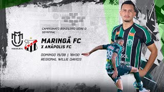 AO VIVO E COM IMAGENS  MARINGÁ FC X ANÁPOLIS  SEMIFINAL  VOLTA  BRASILEIRÃO SÉRIE D 2024 [upl. by Sgninnej643]