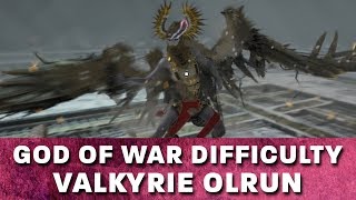 Valkyrie Olrun on Hardest Difficulty Give Me God of War Difficulty [upl. by Egiap]