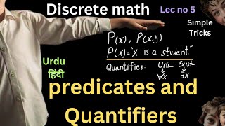 Predicates and Quantifiers discrete math lec no 5 [upl. by Maible445]