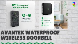 Best Mini Wireless Waterproof Doorbell from AVANTEK avantek [upl. by Anieral]