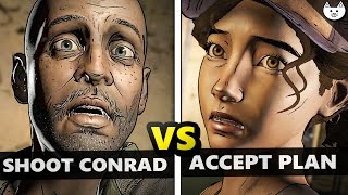 Shoot Conrad VS Accept Plan  BOTH ENDINGS to The Walking Dead Season 3 Episode 2 [upl. by Violette]