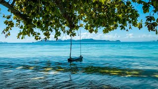 Ocean Sounds 247 Tropical Beach Swing on Sea Waves Ocean White Noise for Deep Sleep Meditation [upl. by Rafael690]