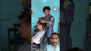 Hair Cutting ✂️ with Darzi comedy funny [upl. by Ert]