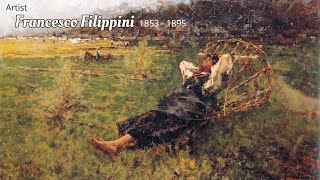 Artist Francesco Filippini 1853  1895 Italian Painter  WAA [upl. by Airdua524]