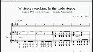 W stepie szerokim  Pieśń o małym rycerzu nuty W Kilar In the Wide Steppe  sheet music [upl. by Melquist]