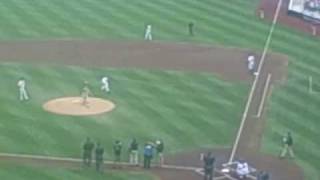 Gary Dellabate BabaBooey from the Howard Stern Show throws the first pitch at Mets citi field [upl. by Yeslrahc71]