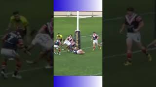 Fahmy Toilalo Otahuhu try for Bulldogs in Jersey Flegg KiwiNRL [upl. by Einnaj904]