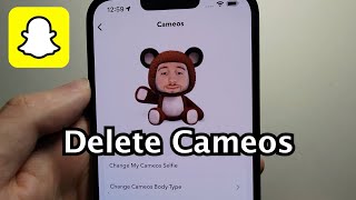 Snapchat How to Remove Cameos Quick [upl. by Stag]