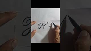 How to draw H alphabet capital and small learn [upl. by Bidle]