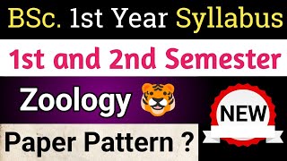 BSc 1st Year Zoology Syllabus 202324  1st and 2nd Semester  CBCS Pattern and Marking uok [upl. by Suruat]