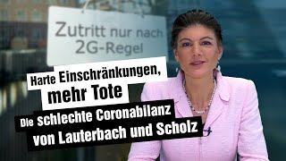 Harte Einschränkungen mehr Tote  Die schlechte Coronabilanz von Lauterbach und Scholz [upl. by Lucille]