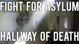 ABANDONED HOSPITAL THE HALLWAY OF DEATH  Paintball [upl. by Buyer]