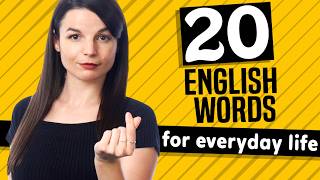 20 English Words for Everyday Life  Basic Vocabulary 1 [upl. by Ariet]