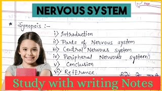 Nervous system MSc 3 and 4 Sem Notes in Hindi and English June 12 2022 msc mscnotes ptt [upl. by Melmon]