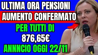 🔴 NOVITÀ IMPERDIBILE Aumento Pensioni e 14ª Mensilità Confermati Scopri Chi Ne Beneficia [upl. by Vanny]