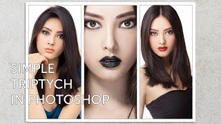 Simple Triptych in Photoshop [upl. by Ydnec]