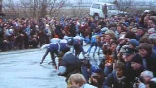 Elfstedentocht 13e 1985 winnaar Evert van Benthem [upl. by Nashbar584]