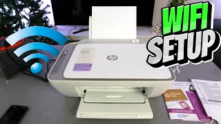 How To Connect HP Deskjet 2820e Printer To WIFI Network with Phone Review [upl. by Ahsiuqet]