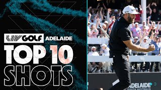 TOP 10 Counting Down The Best Shots From The Grange  LIV Golf Adelaide [upl. by Assilam331]