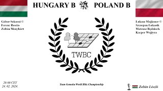 Gomoku TWBC 2024  Hungary B vs Poland B [upl. by Ellebyam822]