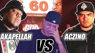 ACZINO VS AKAPELLAH GOD LEVEL  REACCION [upl. by Lorenzo]