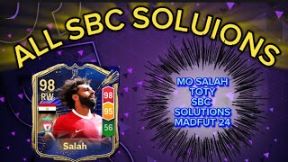 MO SALAH 98 RATED TOTY SBC ALL 14 SOLUTIONS MADFUT 24 [upl. by Kcirredal]