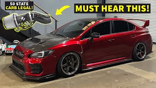 This Subaru WRX STI INTAKE Sounds So Good… LOUD TURBO NOISE [upl. by Marice745]