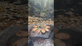 Doğal Taş Ocakta Palamut Izgara 🐟  cooking grilled bonito on a natural stone stove [upl. by Amie]