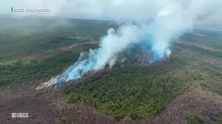 Kilauea eruption resumes no threat to homes or life according to USGS [upl. by Jensen]