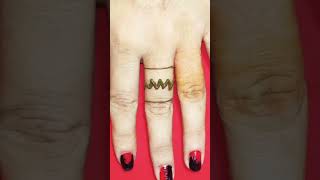 Middle finger Ring 💍 Mehndi Design 🥰🥳shorts youtubeshorts [upl. by Gonnella]