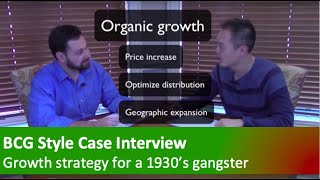 Consulting case interview demonstration and commentary  Growth strategy [upl. by Gabriel]