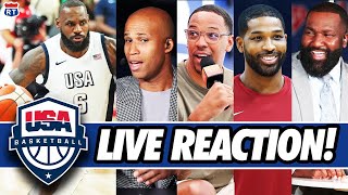 USA VS CANADA LIVE REACTION  Richard Jefferson Channing Frye Kendrick Perkins amp Tristan Thompson [upl. by Calvert467]