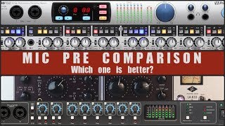 MIC PRE COMPARISON  Presonus  Audient  Universal Audio  Focusrite [upl. by Tristan]