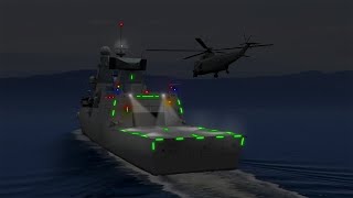 Helideck Landing Assist Lights Test  Simpleplanes [upl. by Eelaras268]