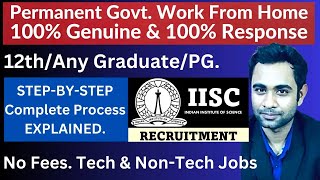 Govt Work From Home Data Entry Job No Application Fees 100 Genuine  Salary 25000 [upl. by Barry]