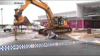 Excavator used in ATM theft [upl. by Acinorav958]