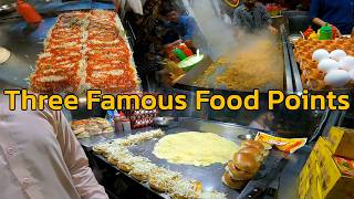 Three Famous Food Points of Lahore  Most Famous Burger Sandwich Shawarma  Just Street food [upl. by Babara]