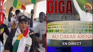 Giga meeting de Pastef à Dakar Arena  Mame Diarra Fam débarque avec une belle prestance [upl. by Ydospahr]