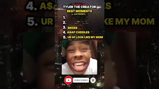 Tyler The Creator best moments tylerthecreator funny funnyvideo top5 [upl. by Ashman]