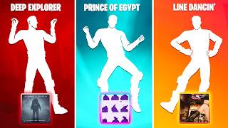 ALL NEW FORTNITE DANCES amp EMOTES WITH THE ACTUAL MUSIC [upl. by Gisella]