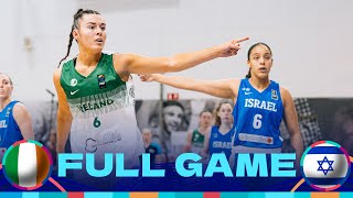 Ireland v Israel  Full Basketball Game  FIBA Womens EuroBasket 2025 Qualifiers [upl. by Guimar]