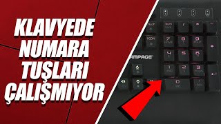 KLAVYEDE NUMARA TUŞLARI ÇALIŞMIYOR ÇÖZÜM [upl. by Ashli]